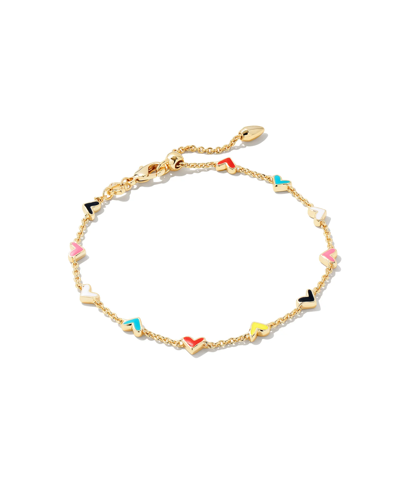 Haven Heart Gold Chain Bracelet in Multi Mix - 1