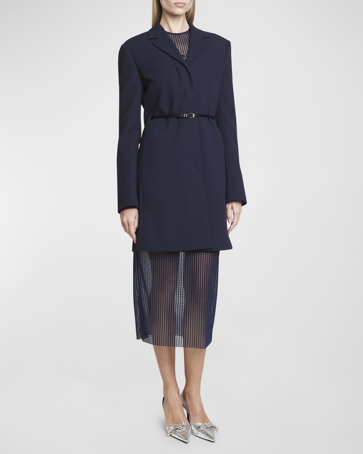 Belted Virgin Wool Coat - 3