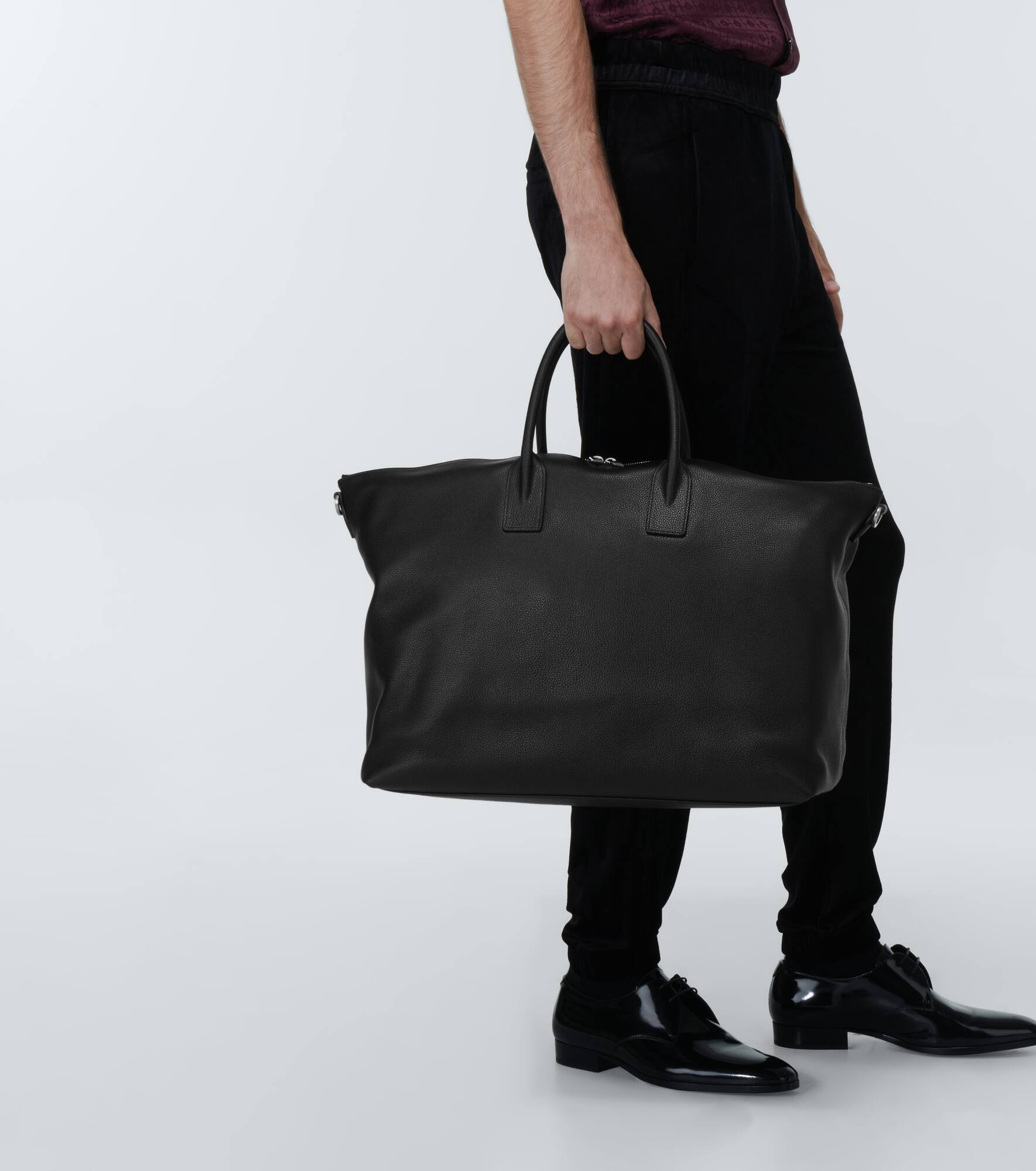 Giant leather bowling bag - 3
