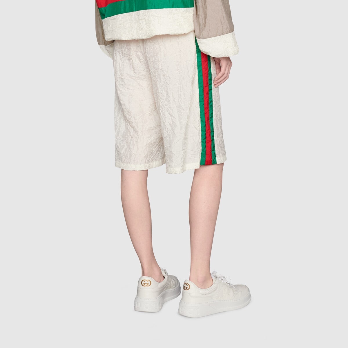 Technical nylon shorts with Web - 4