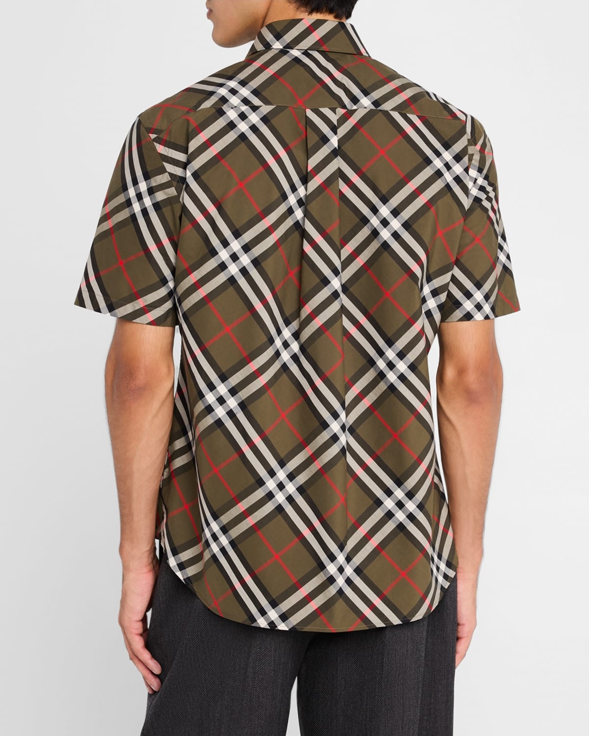 Men's Check Button-Down Shirt - 4