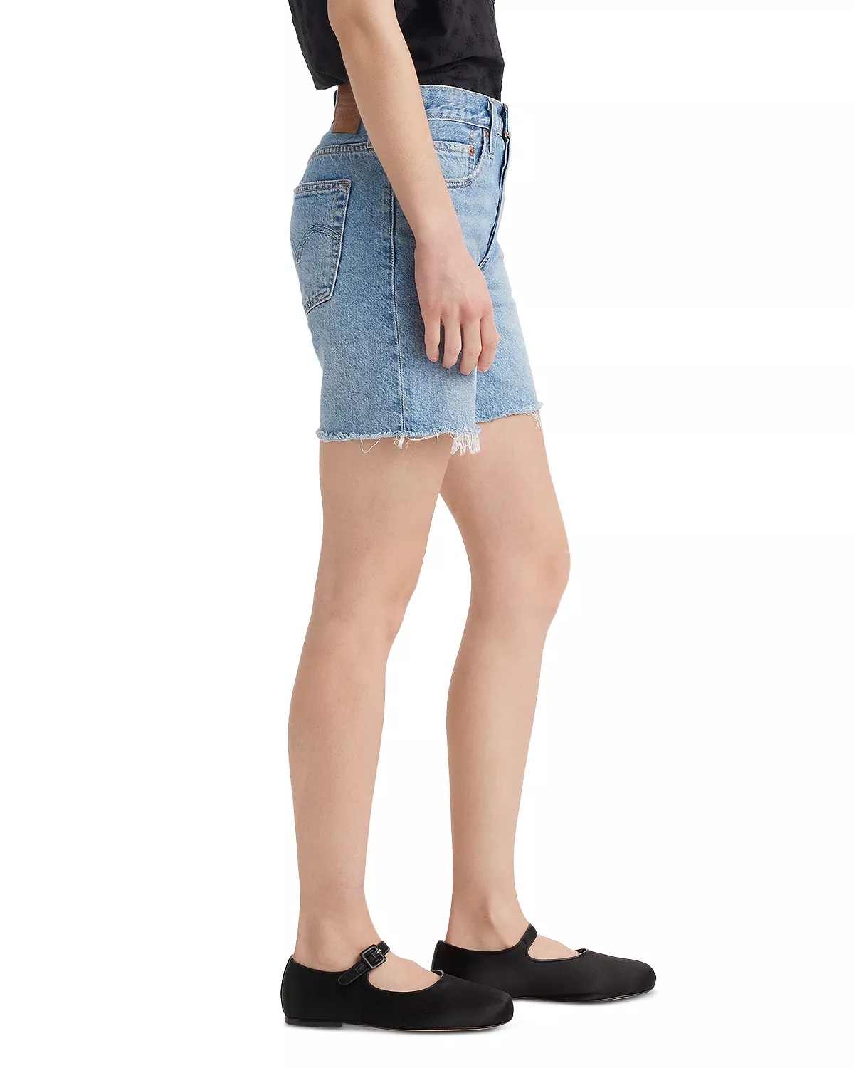 501® Mid Thigh Denim Shorts in Fun Flare Lightweight - 3