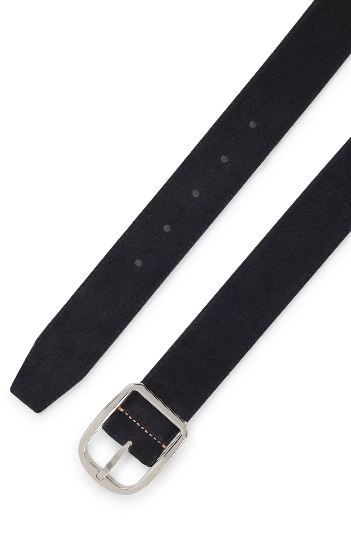 ITALIAN-MADE SUEDE BELT WITH FRAME BUCKLE - 3