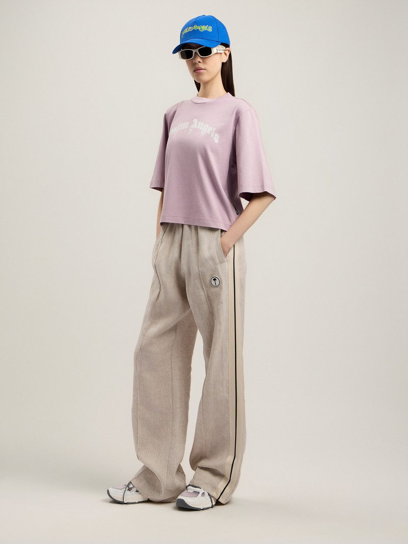 Palm Angels Curved Logo Boxy T-Shirt outlook