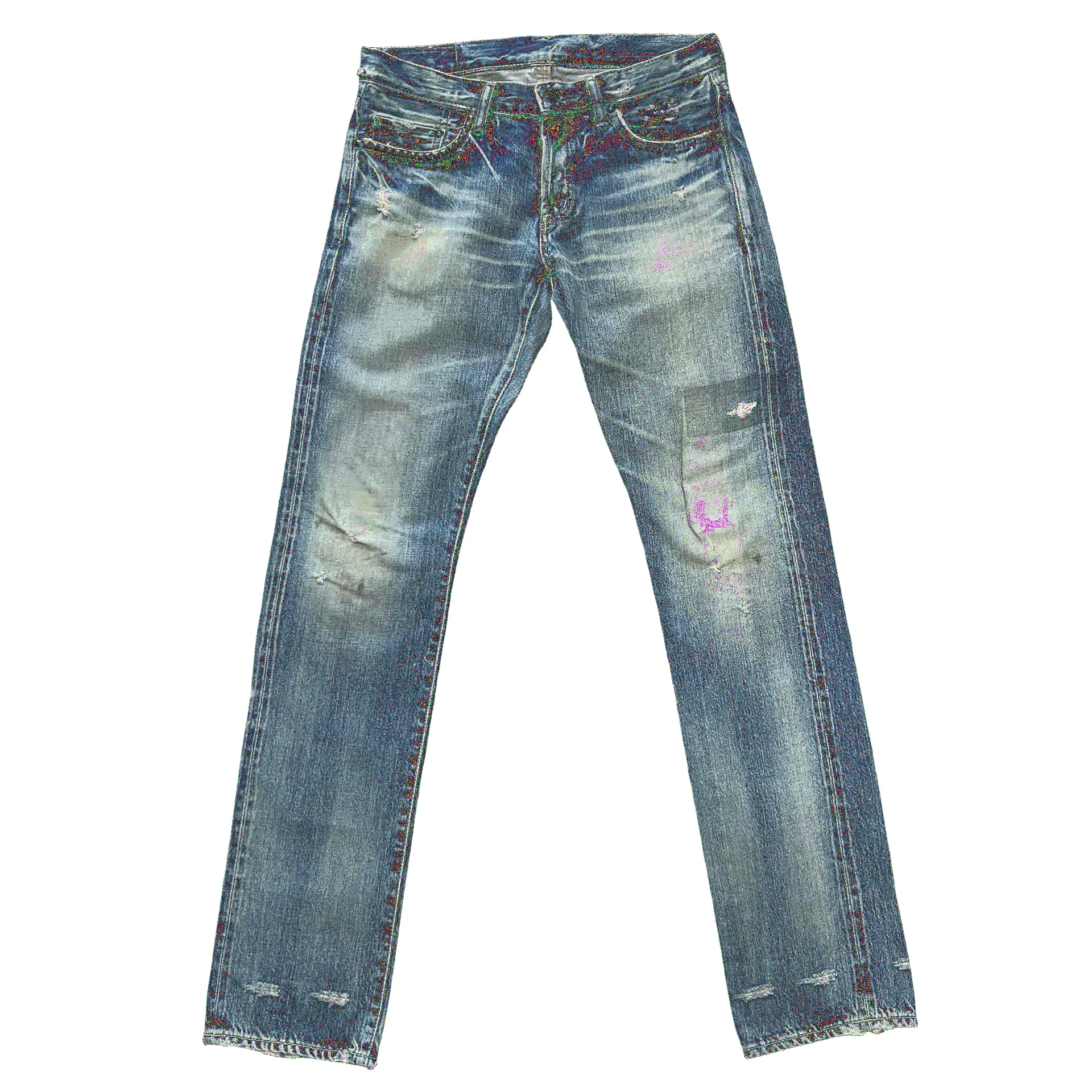 Hysteric Glamour Repaired Distressed Denim SZ 30 - 1