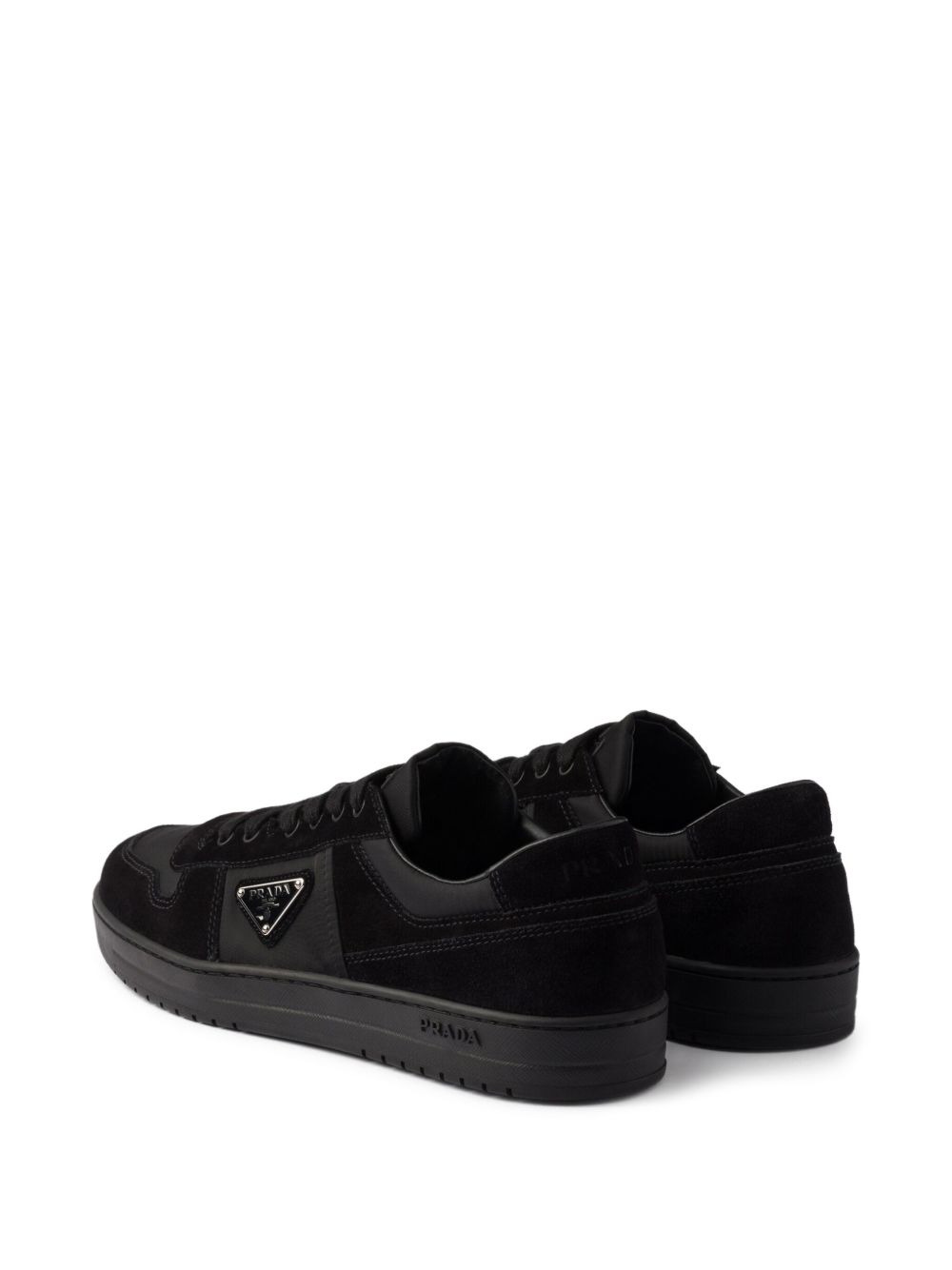 Downtown triangle-logo suede sneakers - 3