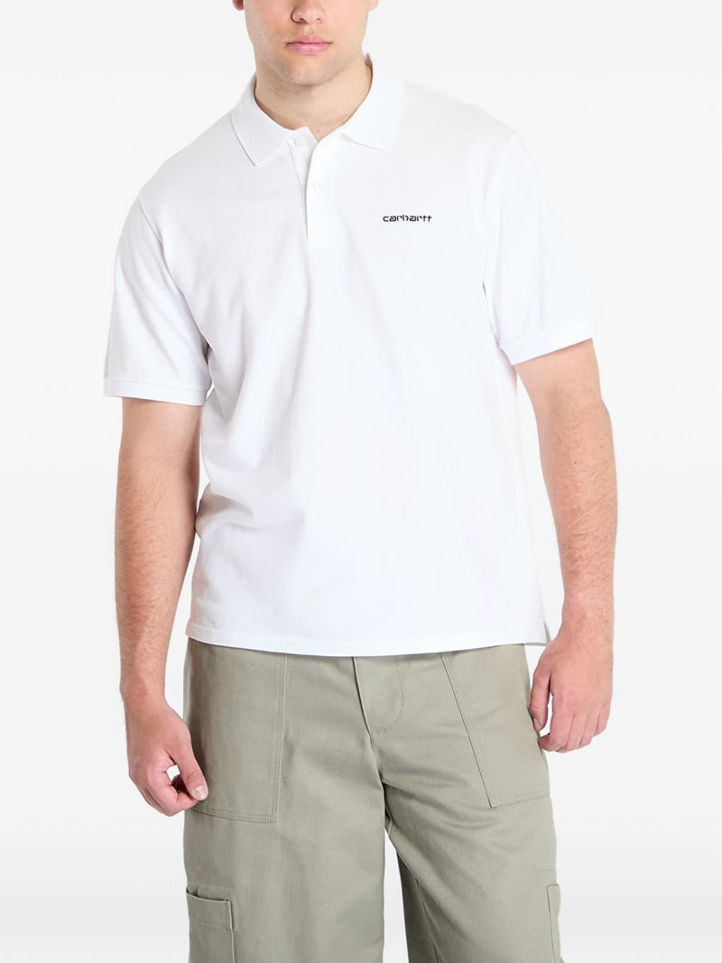 logo-print piqué polo shirt 1