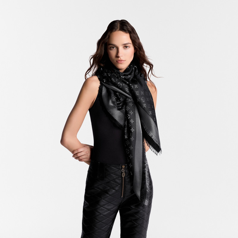 Monogram Shine Shawl 4