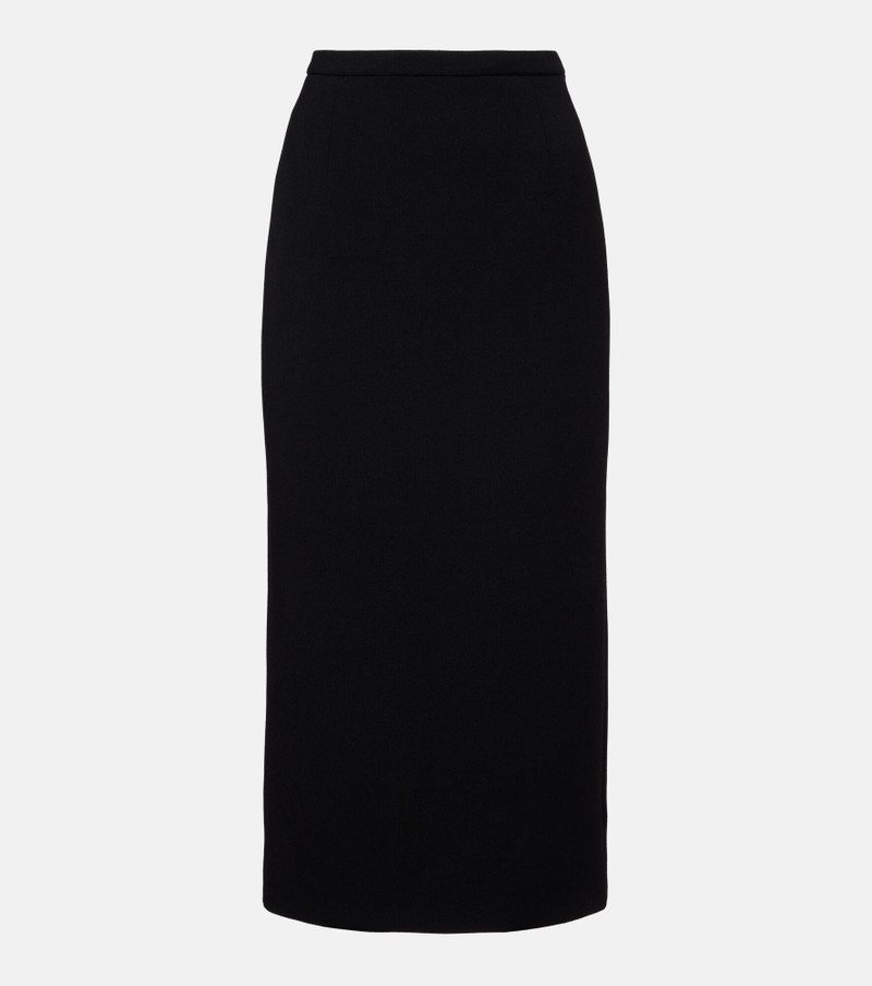 Wool-blend midi skirt 1