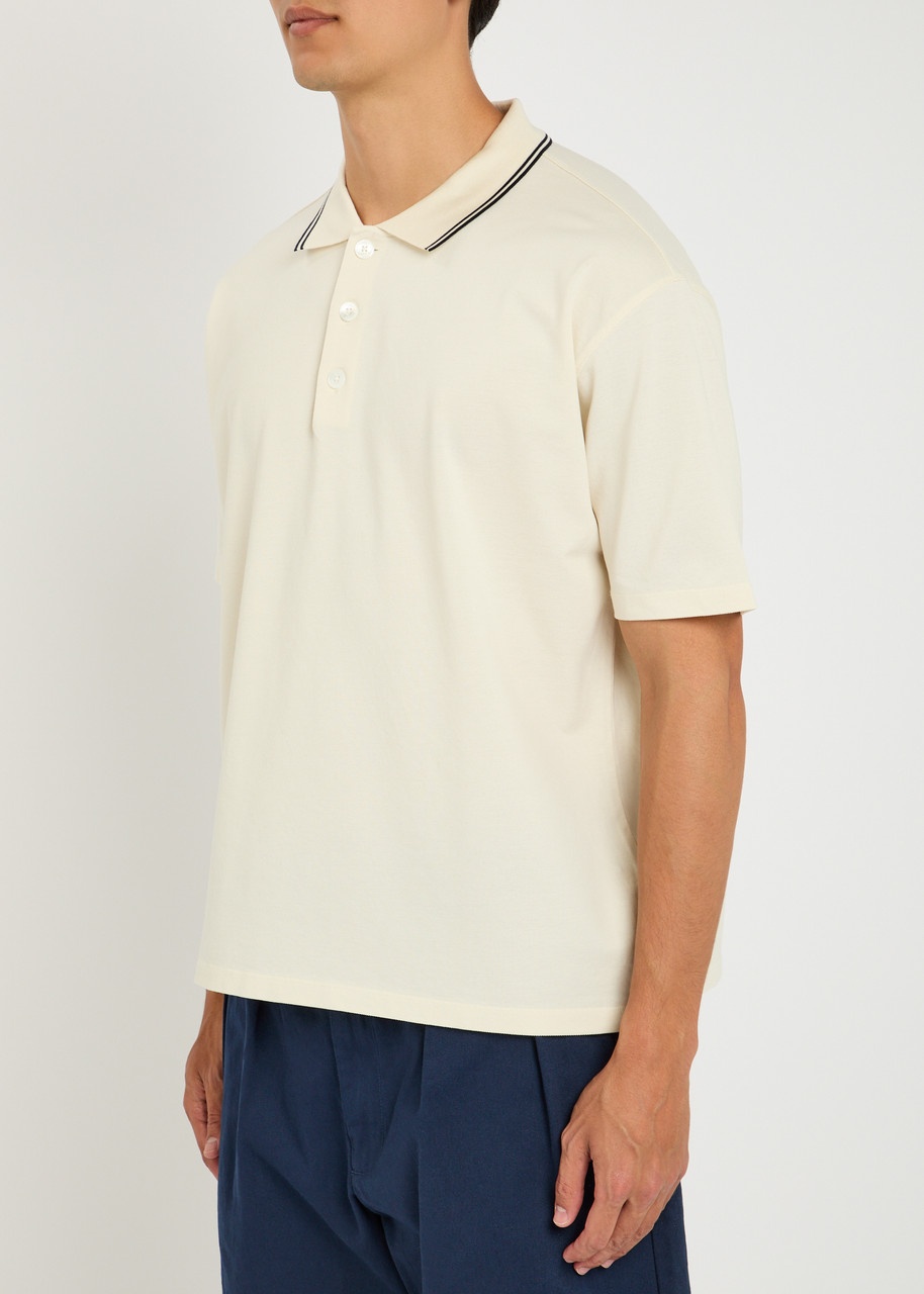 Frame Stripe-trimmed Cotton Polo Shirt - 2