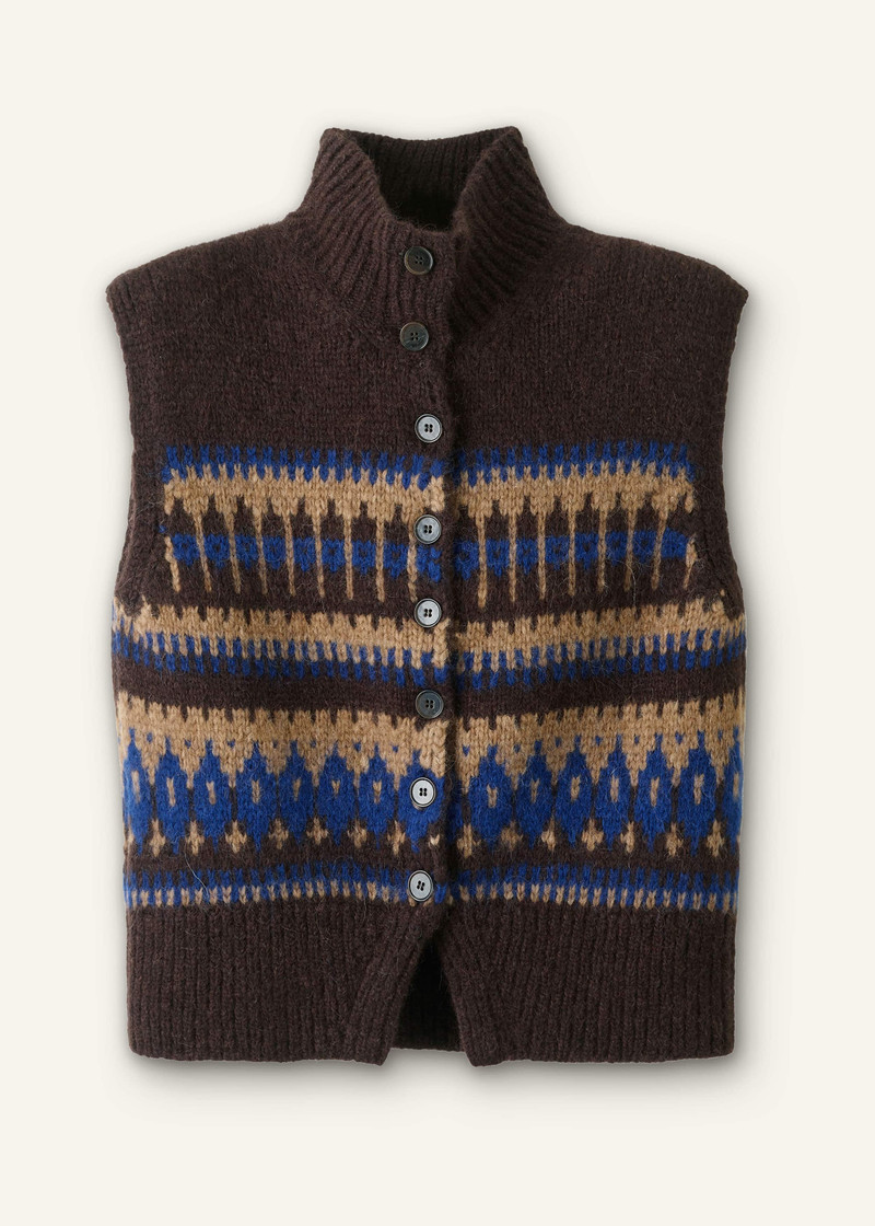 Relaxed Button Vest - 1