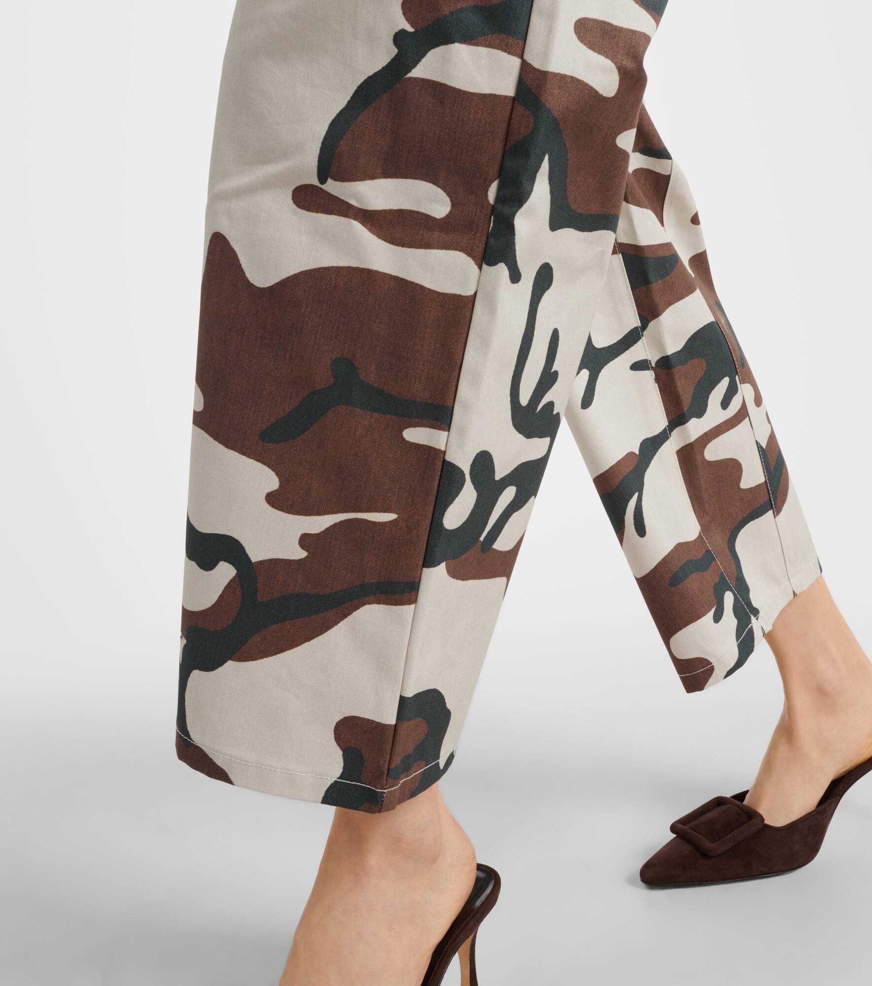 Shon camouflage cotton cargo pants - 5