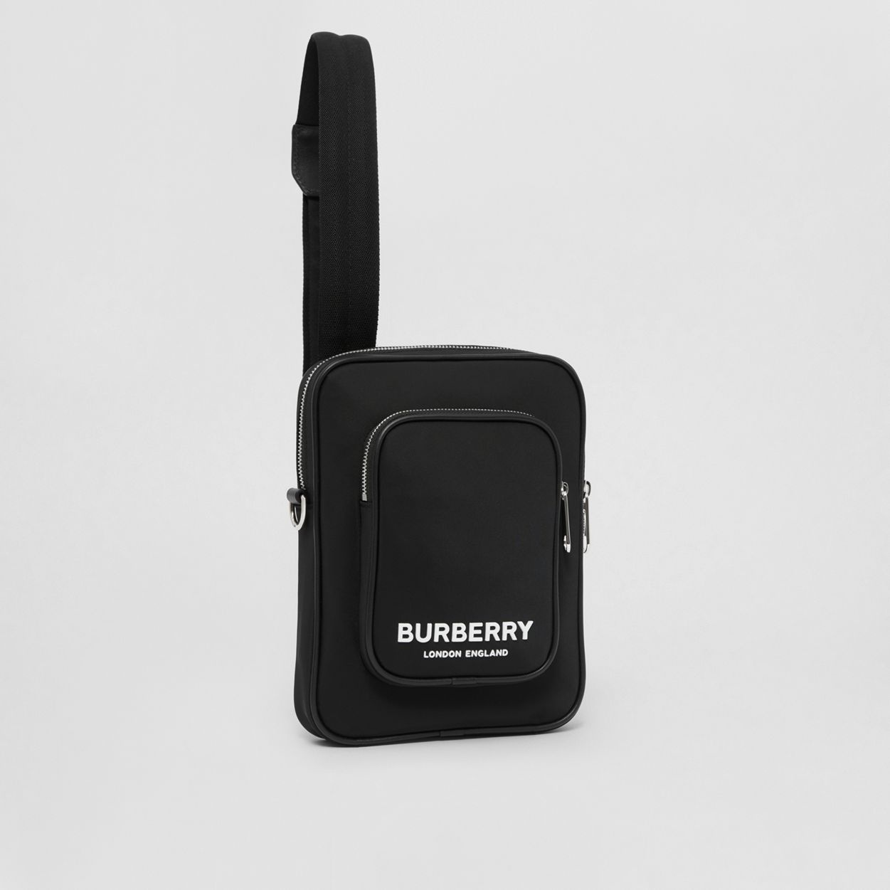 Logo Print Nylon Crossbody Bag - 7