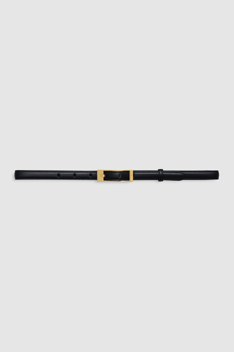 Elly Belt Smooth Leather - Black 1