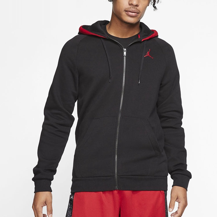 Air Jordan Sports Casual Hooded Jacket Black BQ5650-010 - 4