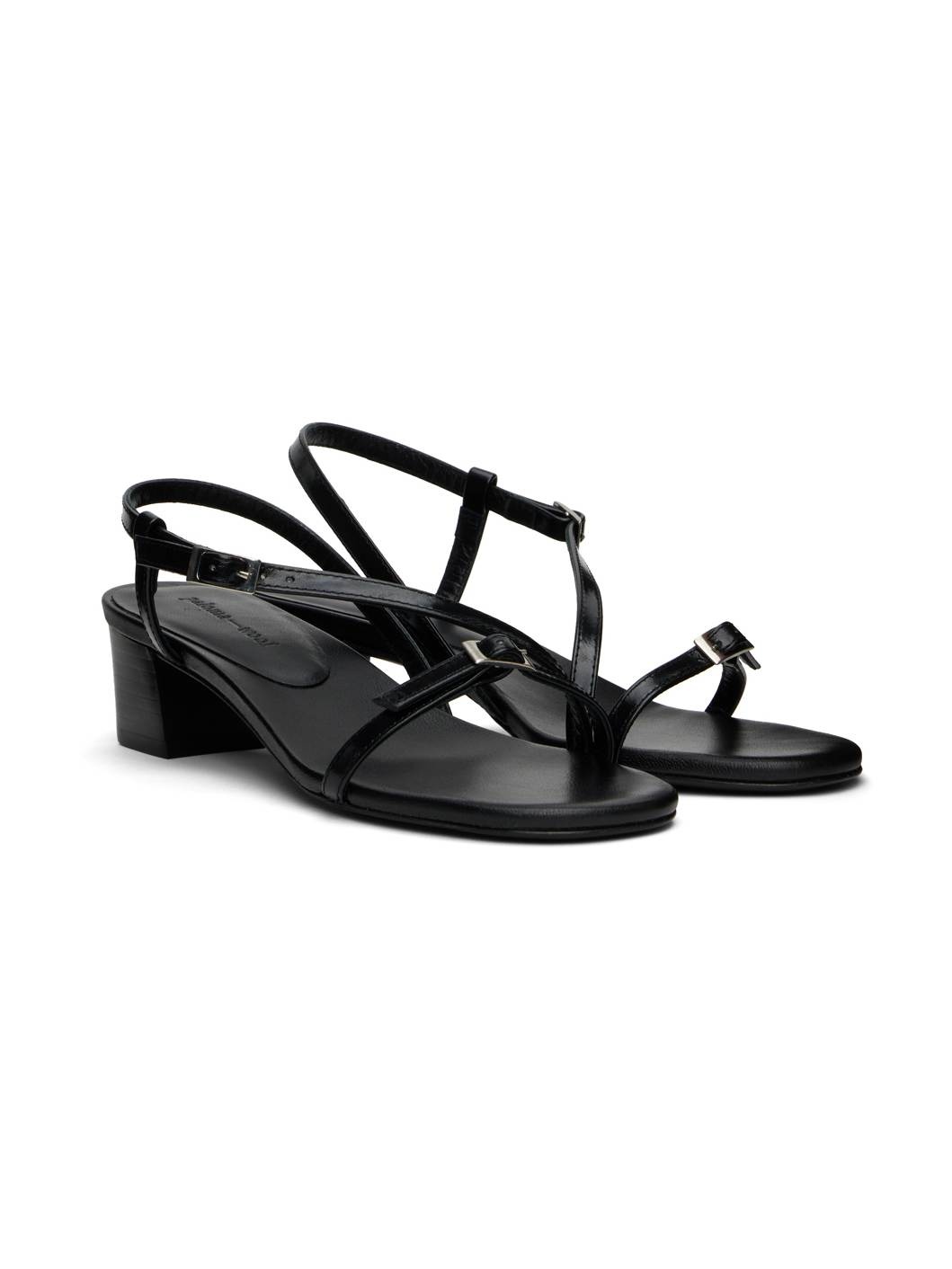 Black Mara Heeled Sandals - 4