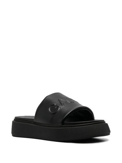 GANNI logo-embossed slide sandals outlook