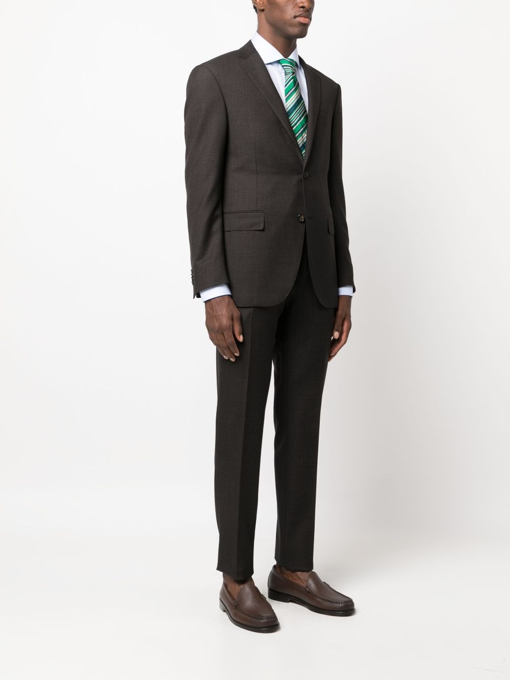 single-breasted virgin wool suit - 3