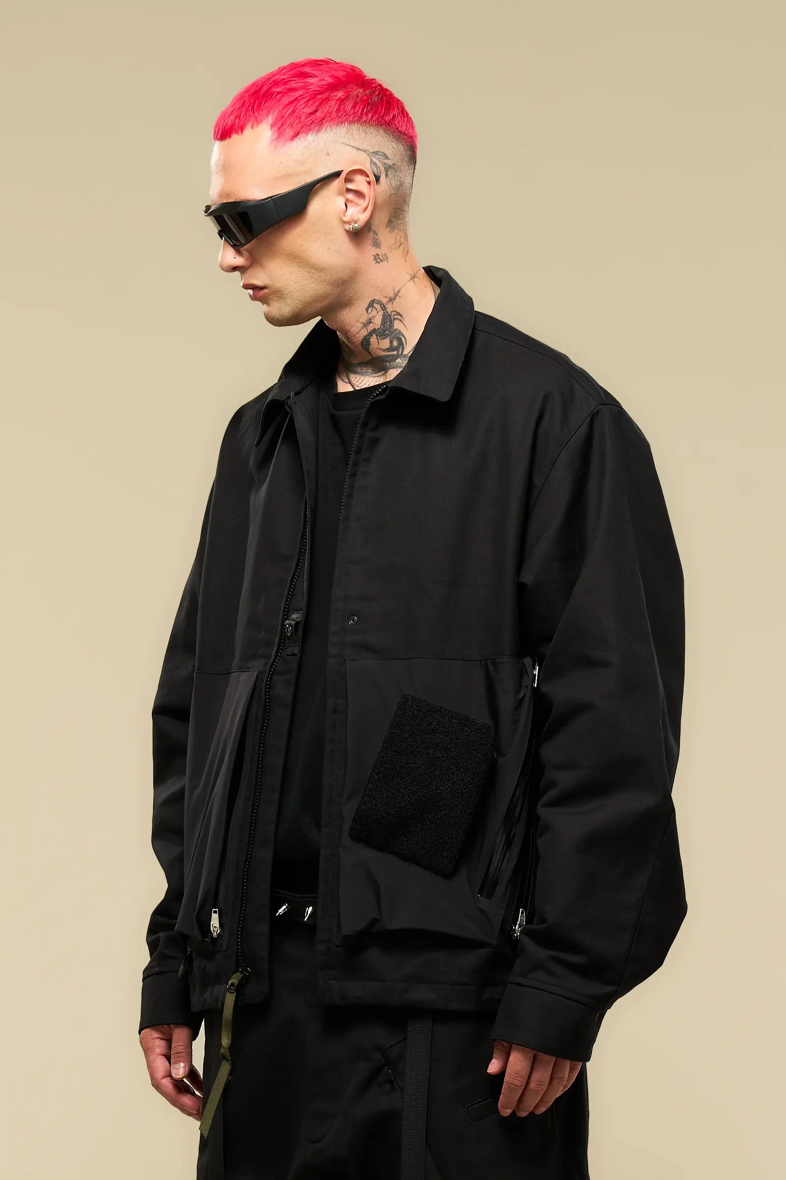 J121A-KI Cotton Jacket Black - 33