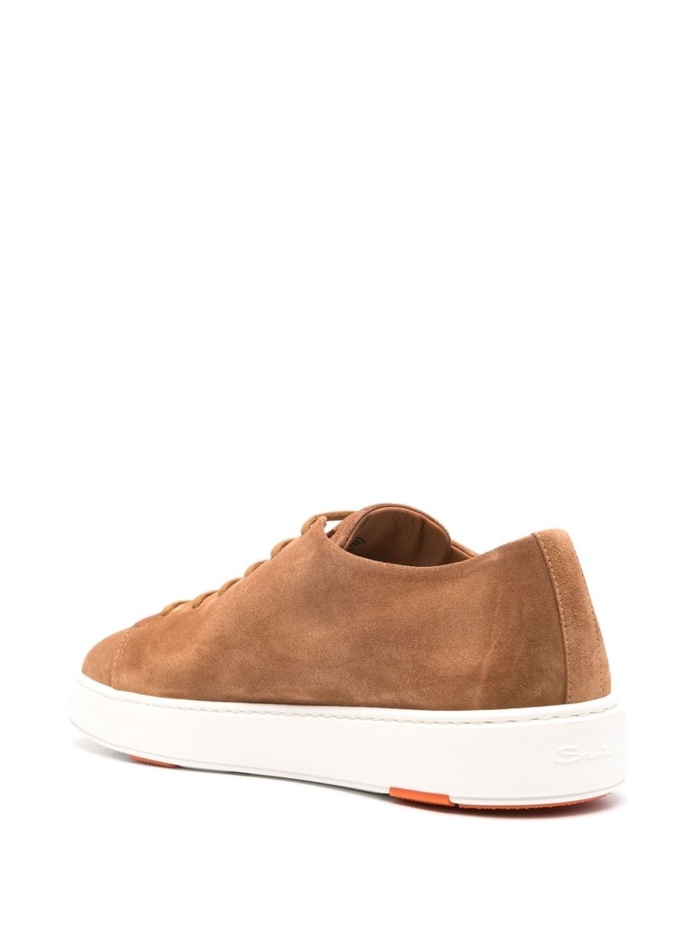 lace-up suede sneakers - 3