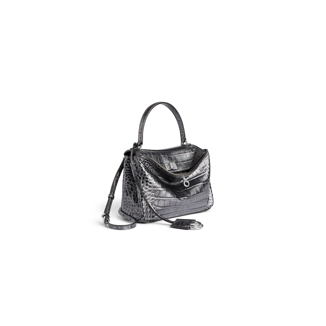 Women's Rodeo Handbag Mini in Gun Metal - 2