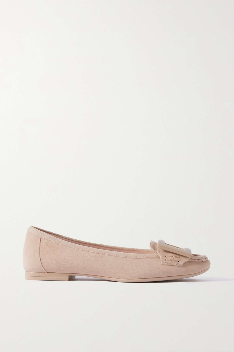 Buckled suede loafers - 1
