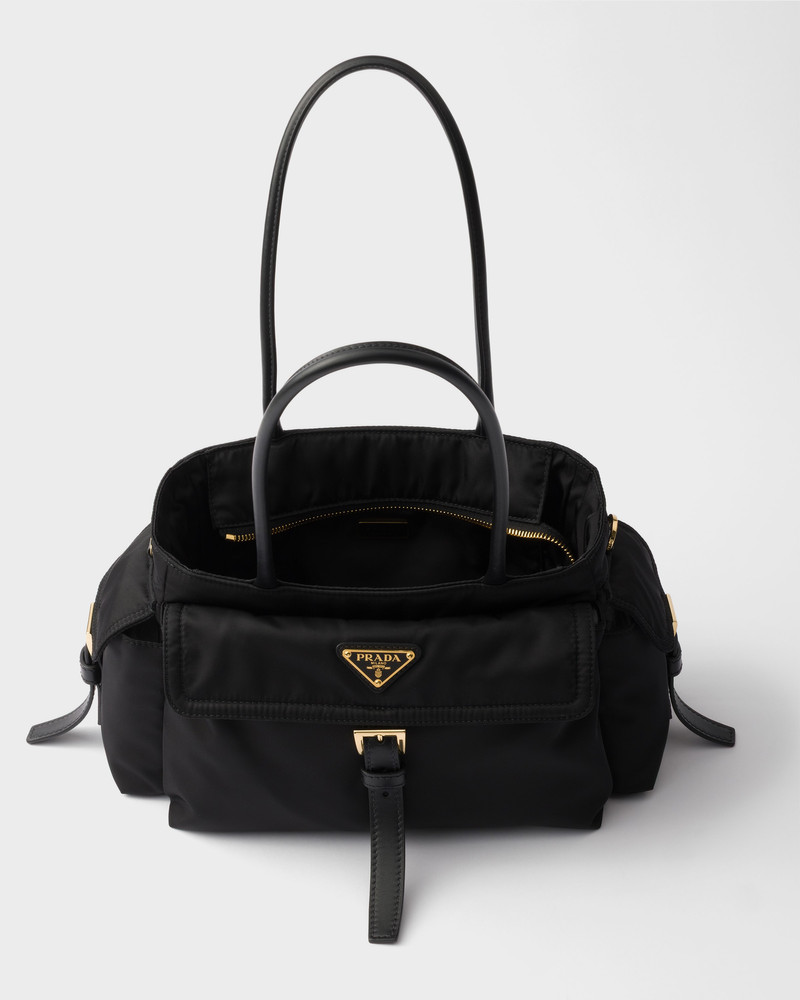 Prada Explore medium Re-Nylon and leather tote bag 5