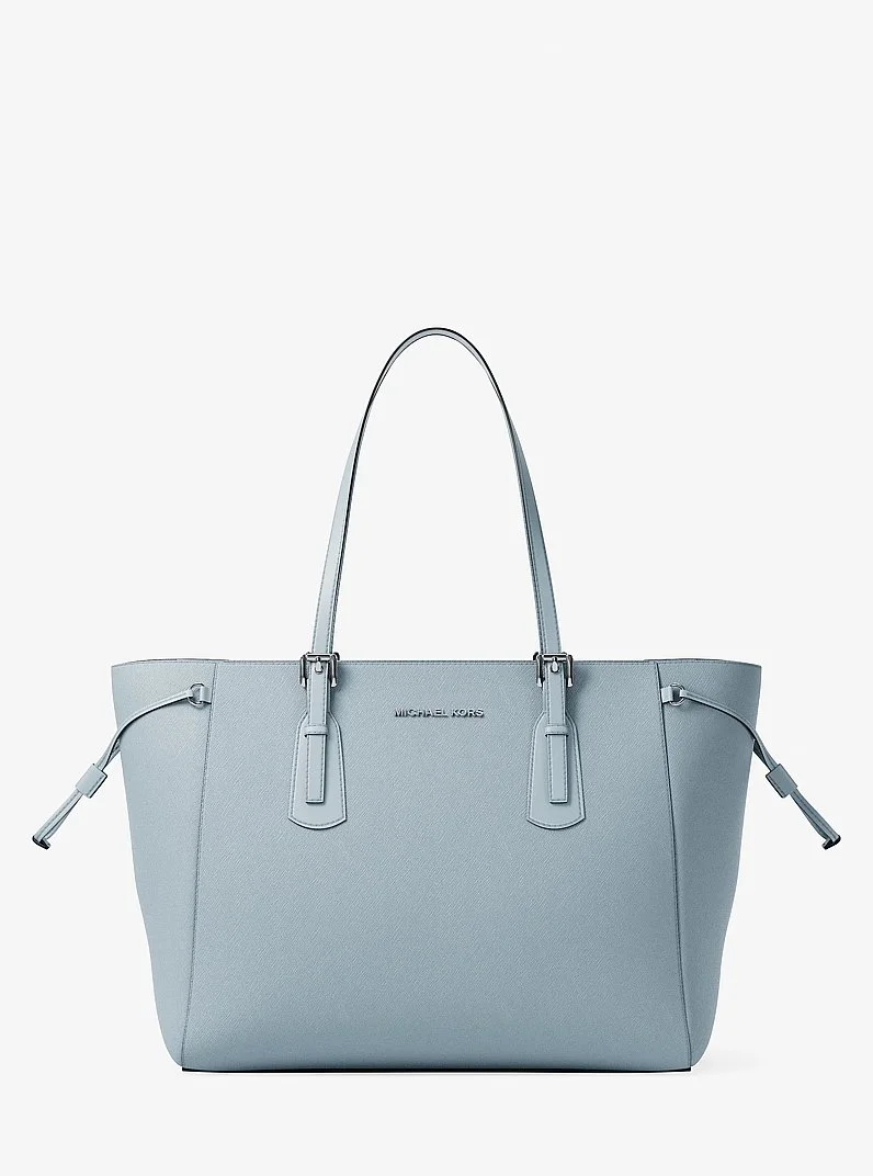 Voyager Large Saffiano Leather Tote Bag - 1