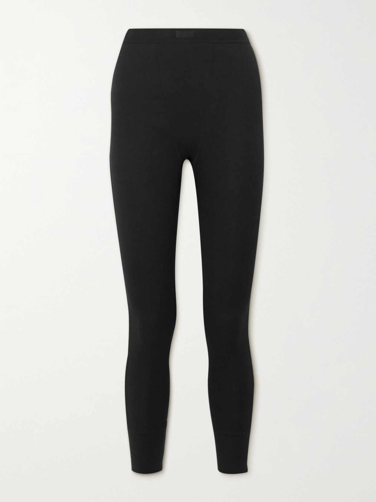 Thermal Ribbed Cotton-blend Leggings - 1