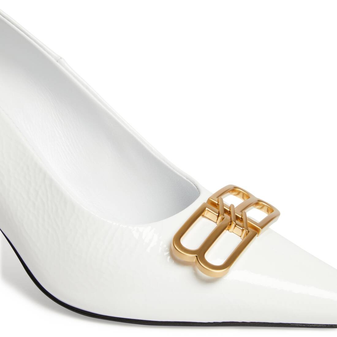 Women's Square Knife Bb 80mm Pump  in White - 8