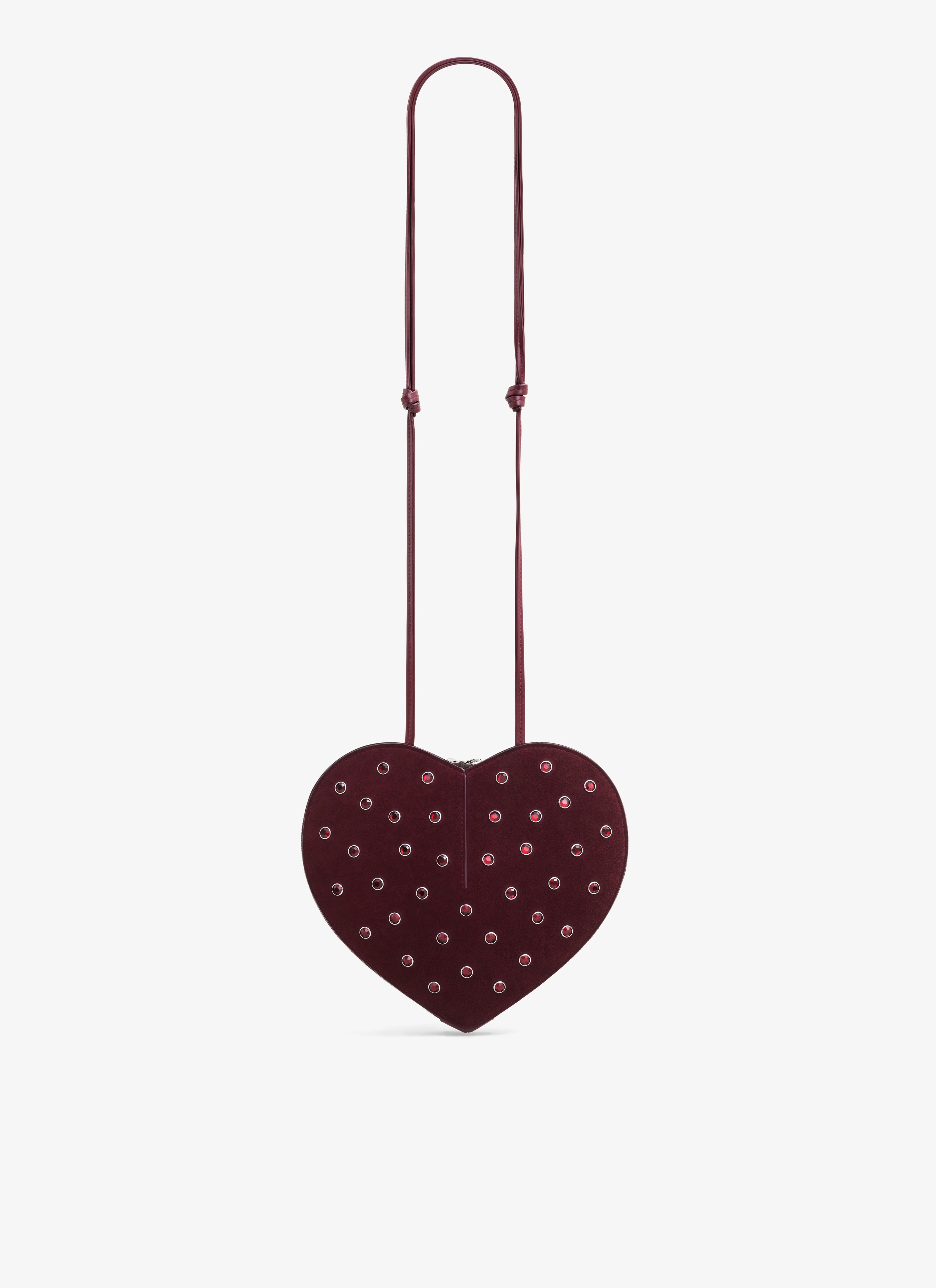 LE CŒUR BAG IN STRASS SUEDE GOATSKIN - 3