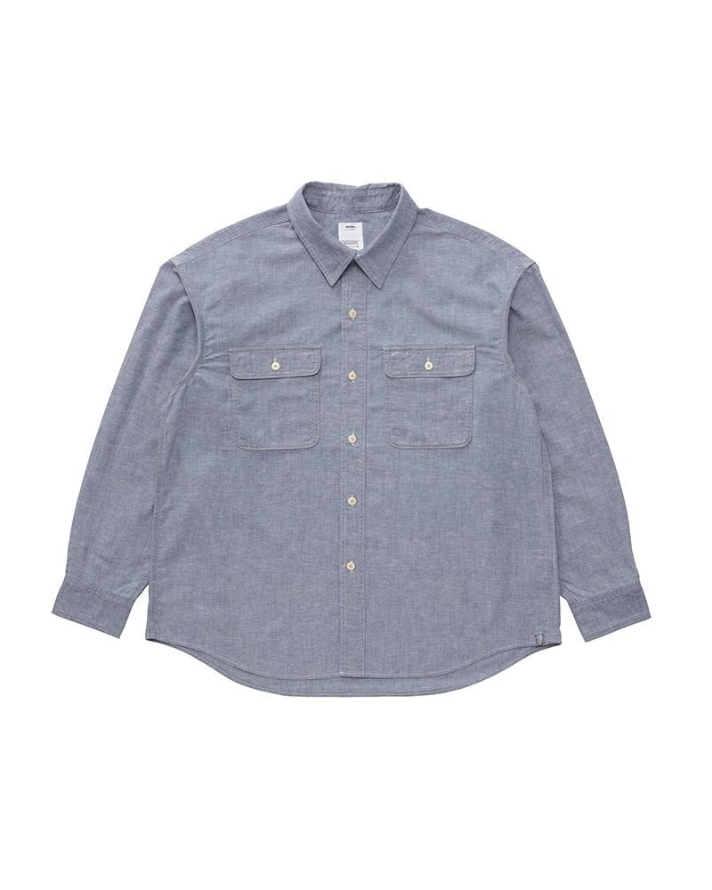 LANGER CHAMBRAY L/S LT.INDIGO 1