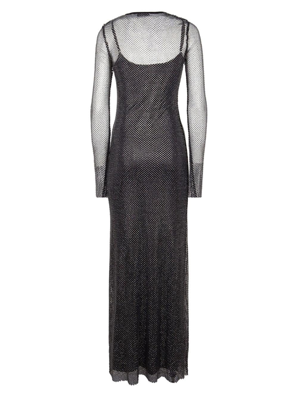 crystal embellishment maxi dress - 2