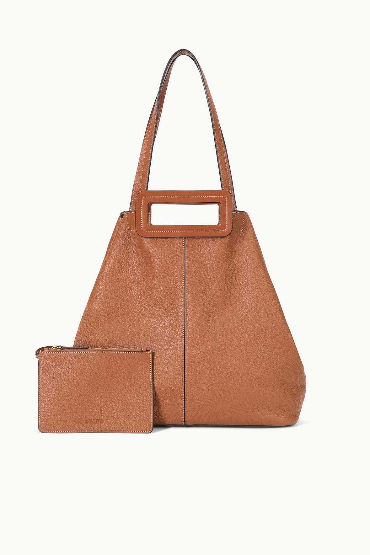 STAUD GRANDE TOTE BAG TAN - 3