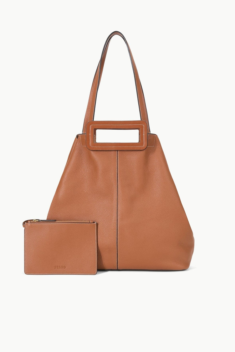 STAUD GRANDE TOTE BAG TAN 3