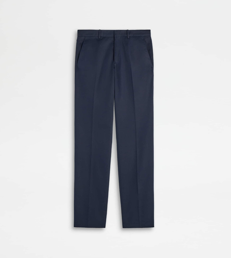 CHINO PANTS IN COTTON - BLUE 1