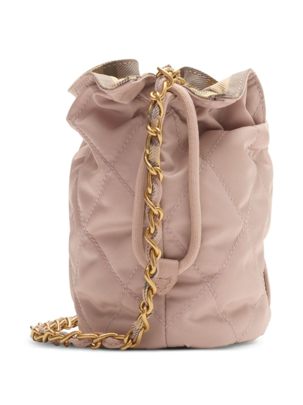 quilted chain-strap bucket bag - 3