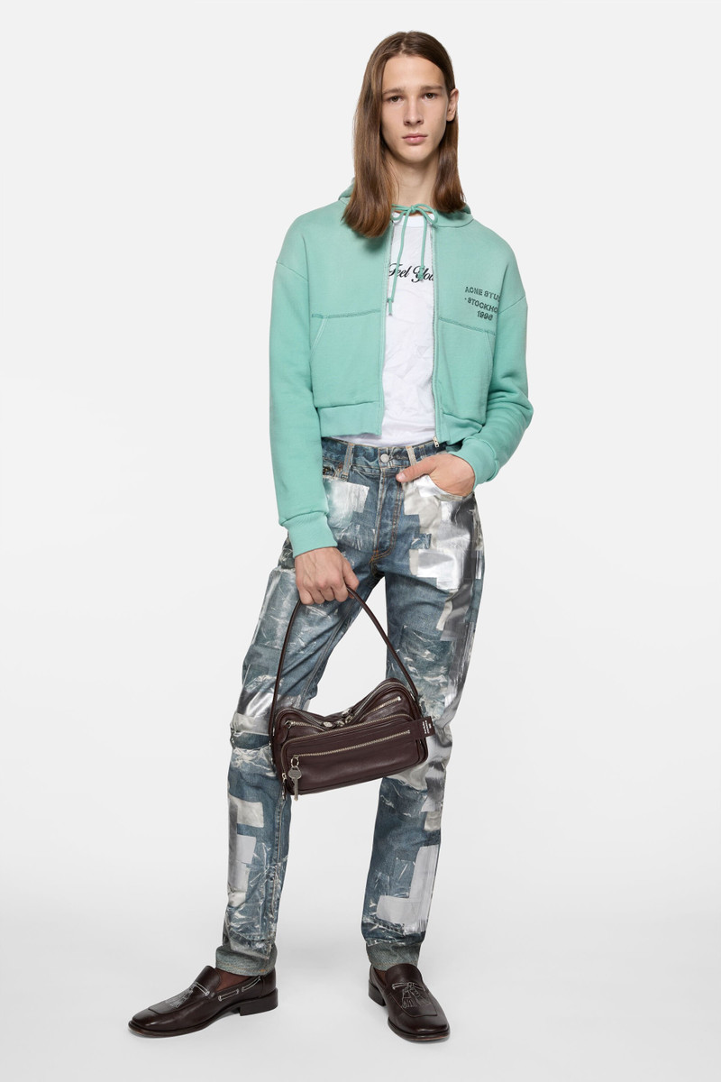Acne Studios Sprayed zip hoodie - Mint green outlook