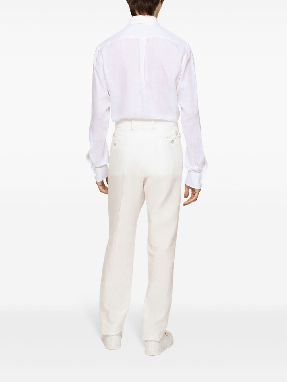 Continuative tailored linen trousers - 4