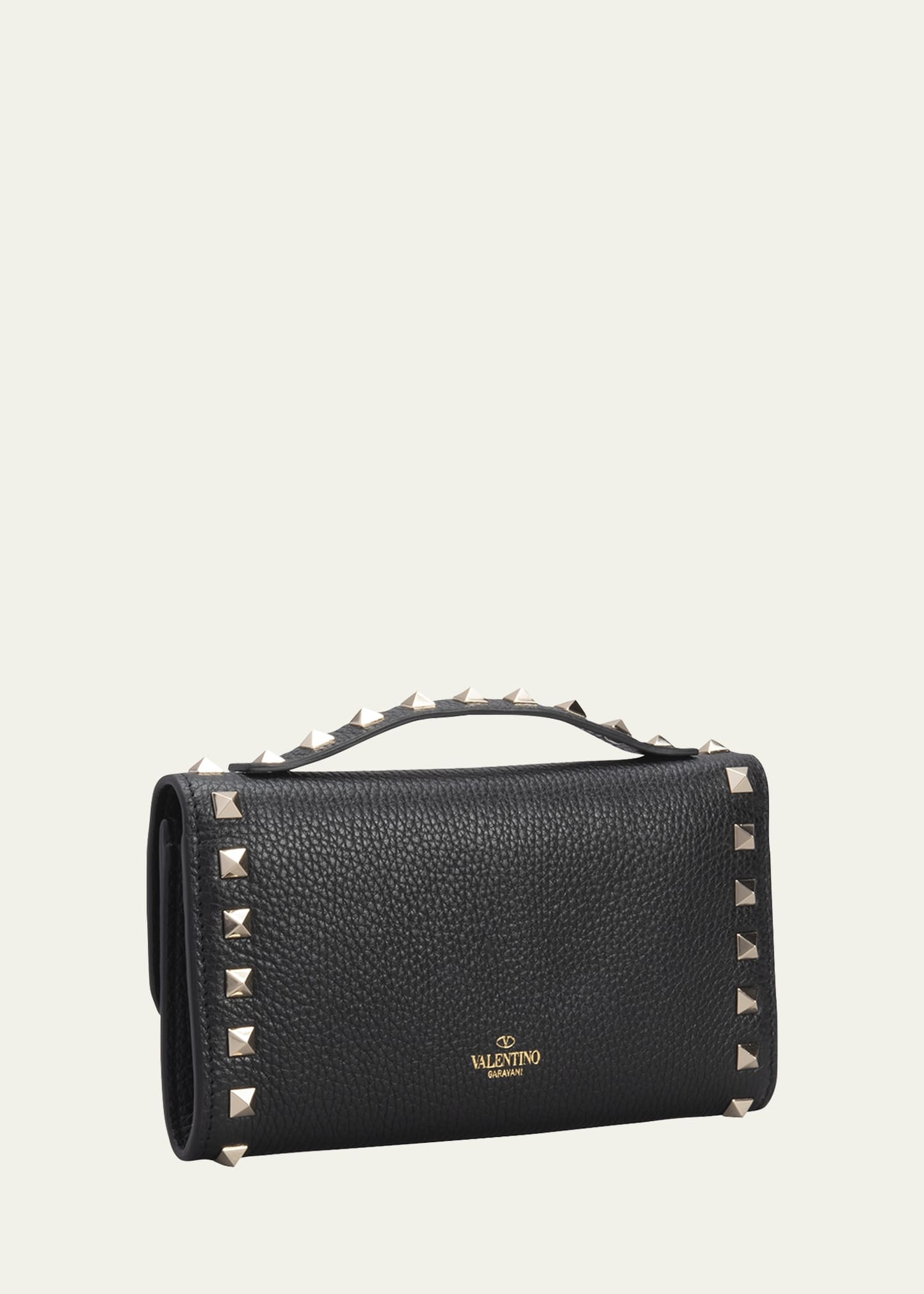Rockstud Leather Wallet on Chain - 3