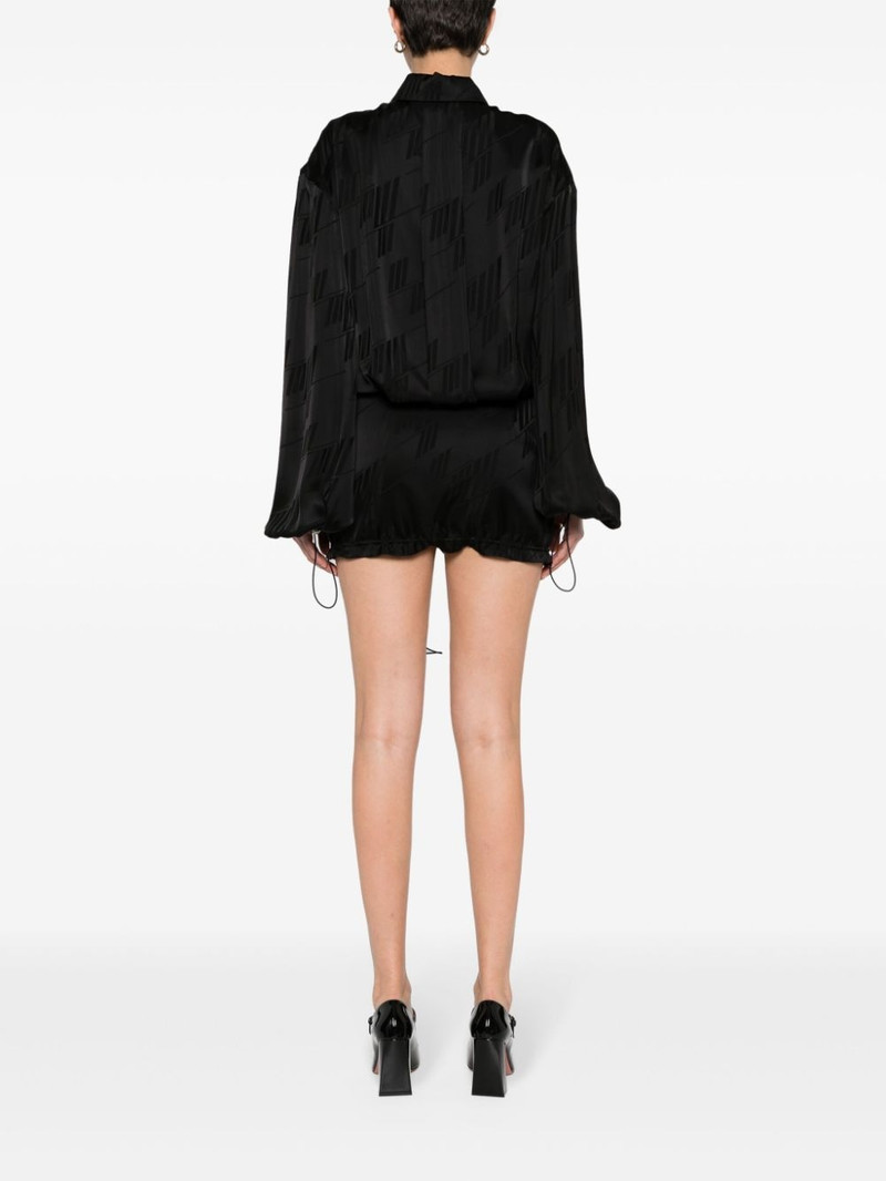 logo-jacquard mini dress 4
