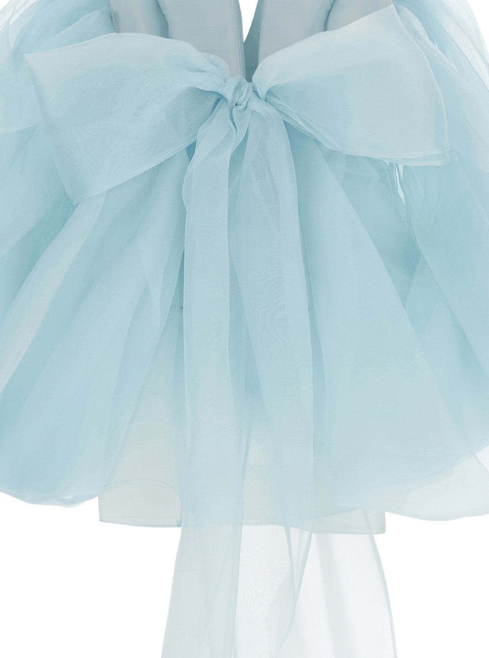Zimmermann Women 'Crush' Light Blue Top With Boned Bodice And Rear Tie Closure In Silk Woman - 3