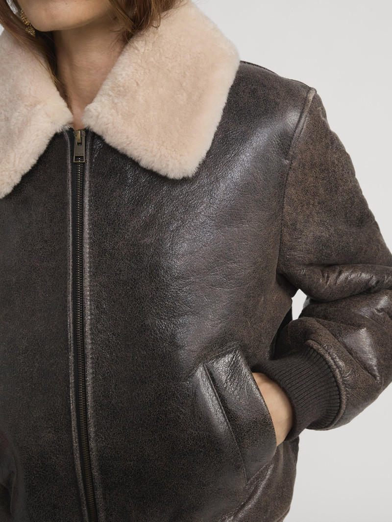 The Shrunken Shearling Bomber 4