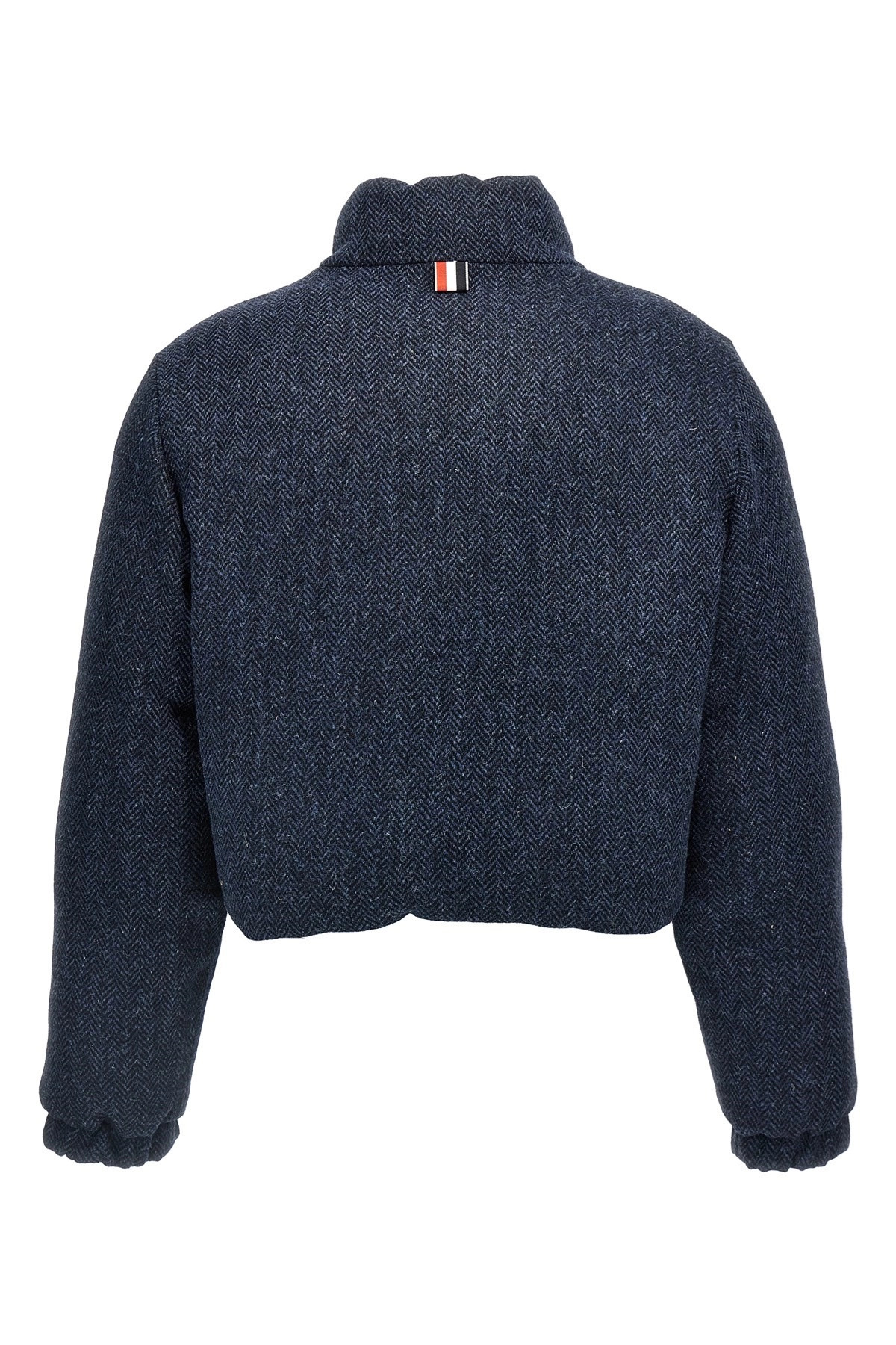 'Herringbone Harris Tweed' reversible down jacket - 4