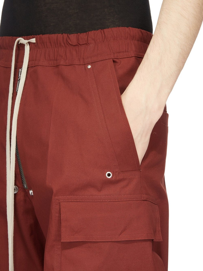 Wide-Leg Cotton-Blend Drawstring Cargo Trousers 6