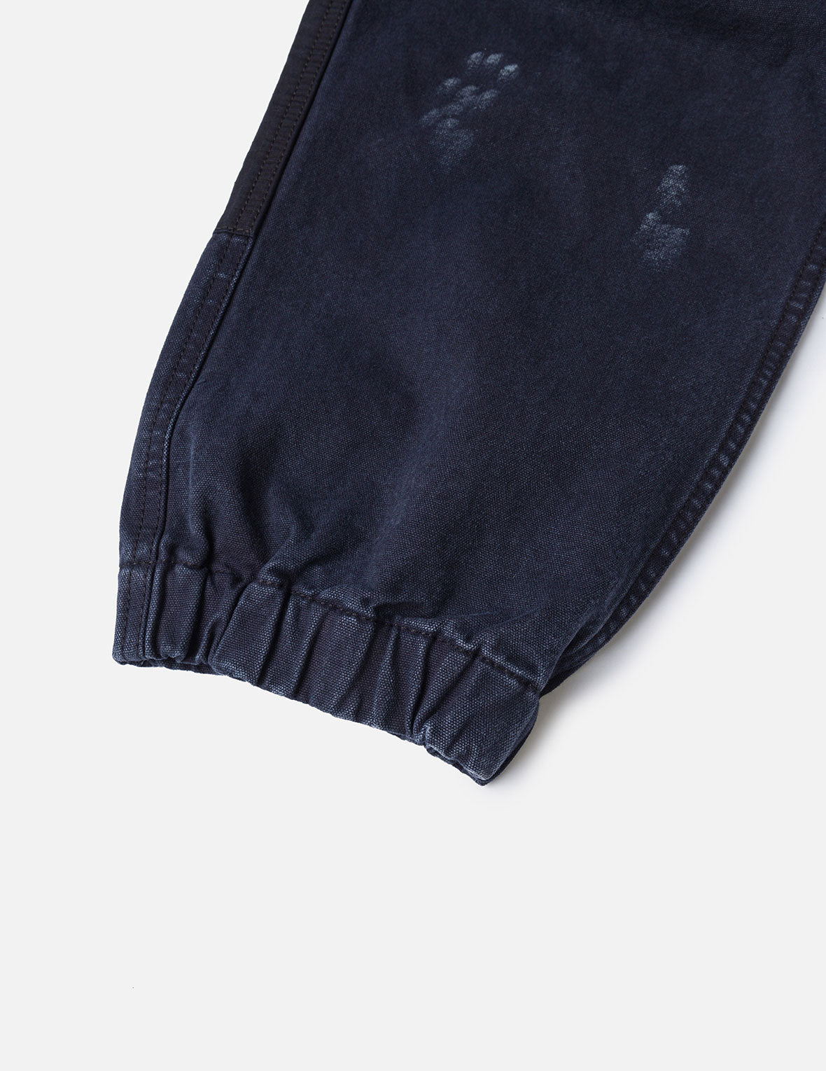 Dual Seagull Print Loose Fit Washed Woven Cargo Joggers - 13