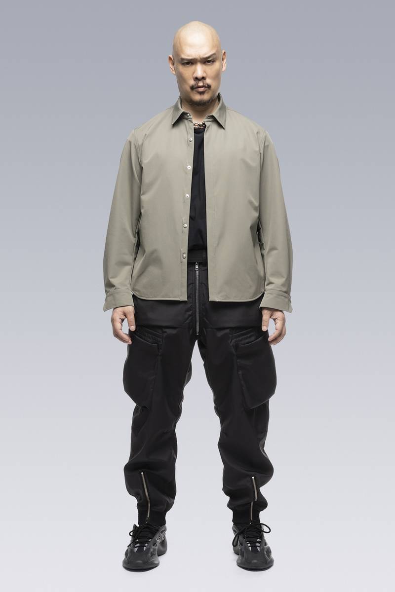 ACRONYM LA10-DS ALPHA GREEN M アクロニウム ACRONYM LA10-DS schoeller® Dryskin™ Press Button Shirt Jacket