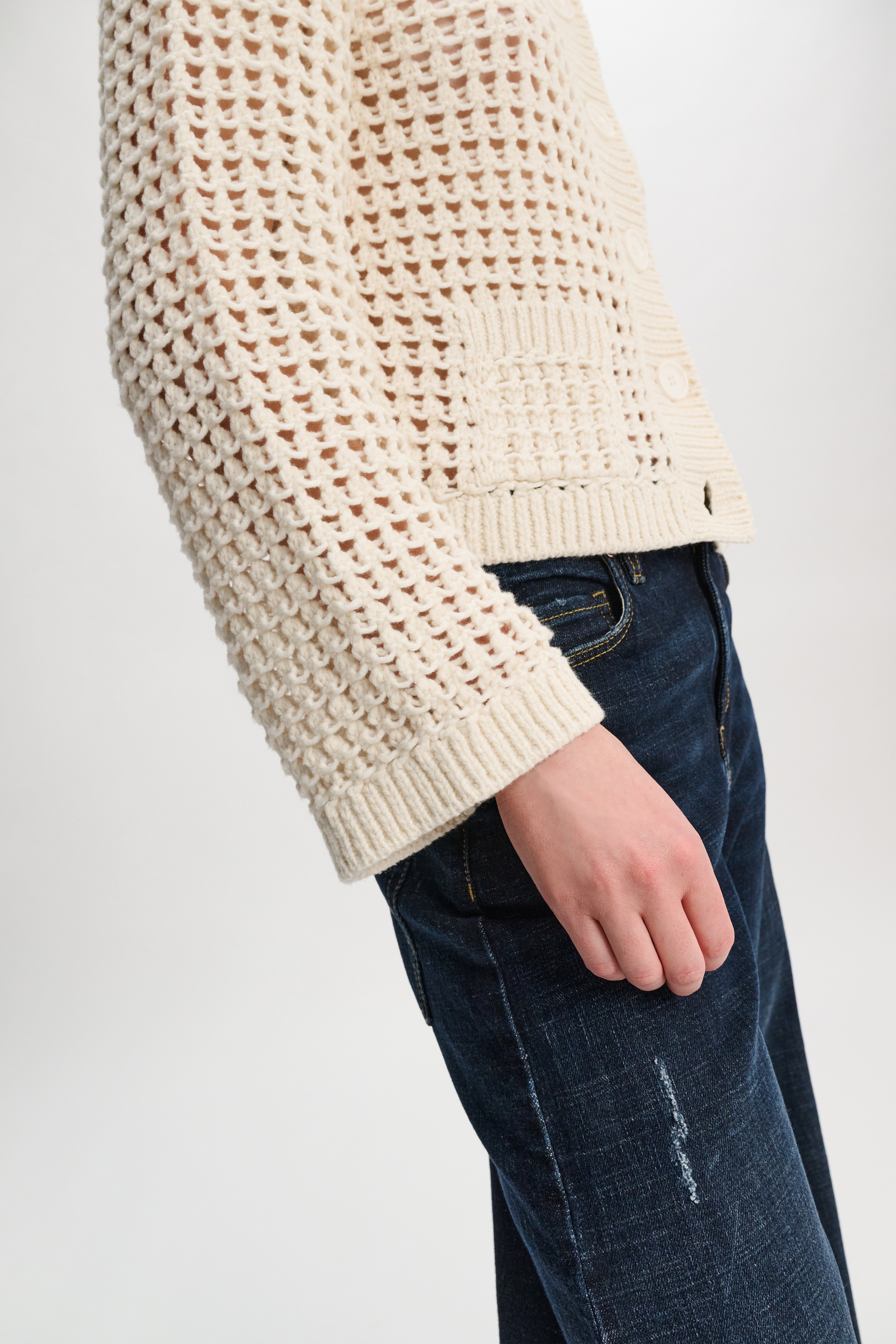 SPORTY CROCHET cardigan - 5