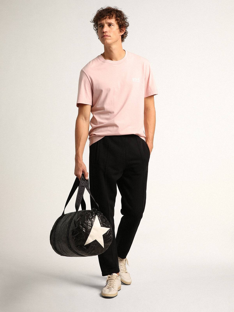 Star Collection black duffle bag with side white stars 3