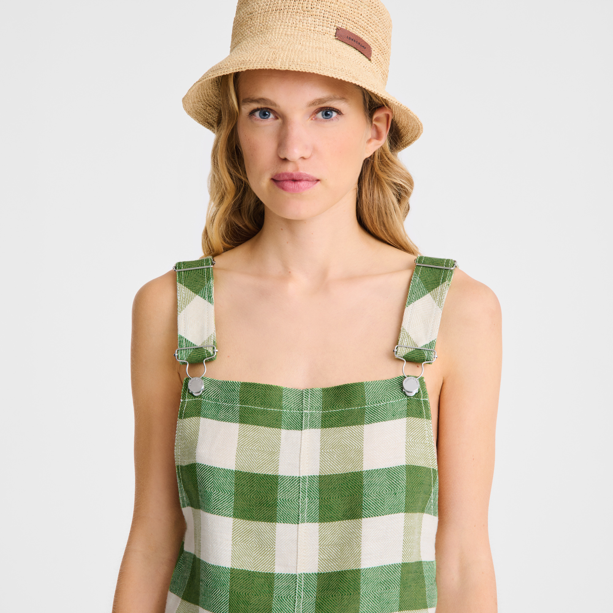 Dress Green - Vichy jacquard - 5
